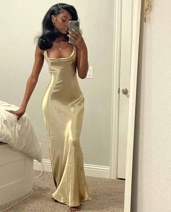 sexy gold dress